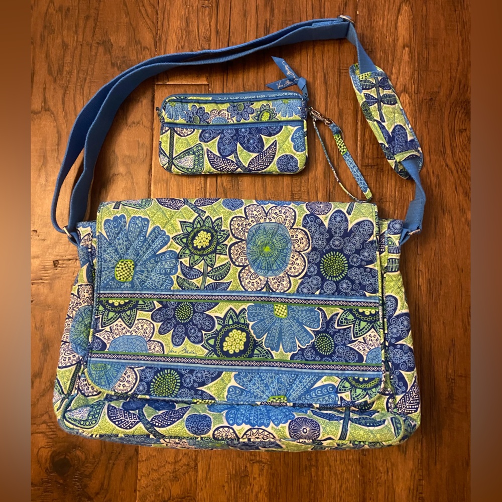 Vera Bradley wallet and laptop bag